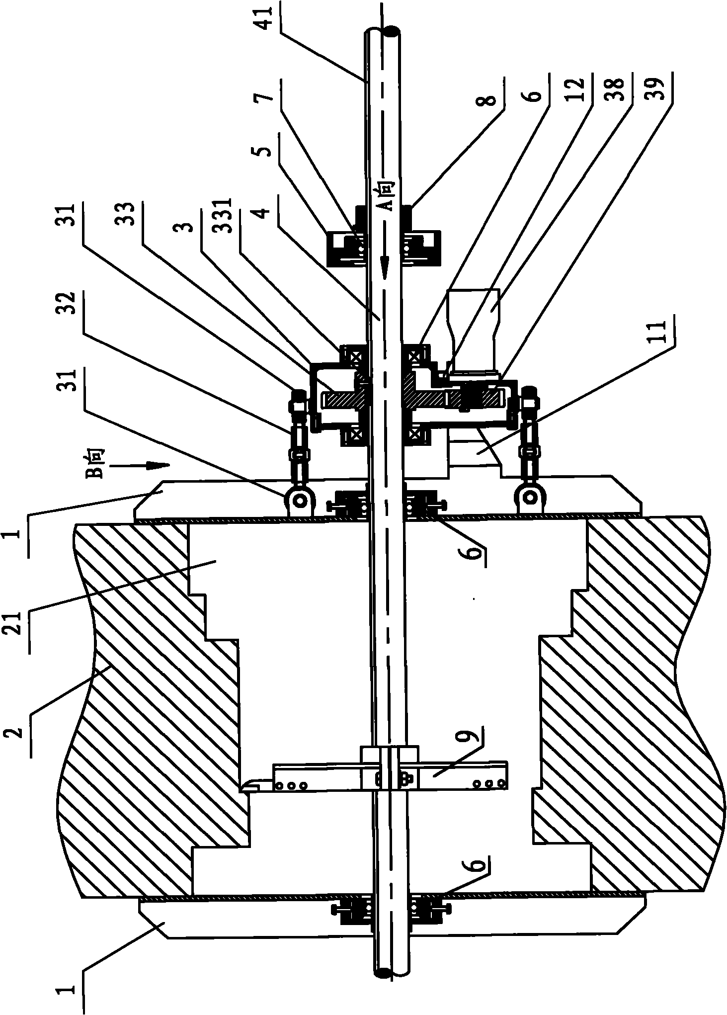 Movable random boring lathe