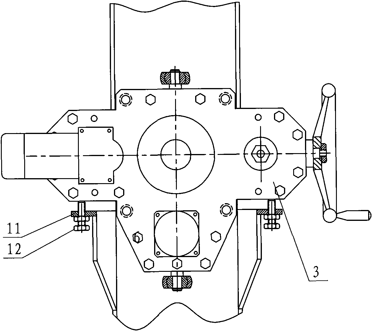 Movable random boring lathe