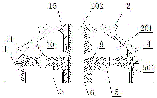 Retaining plate sealing structure for oil filter