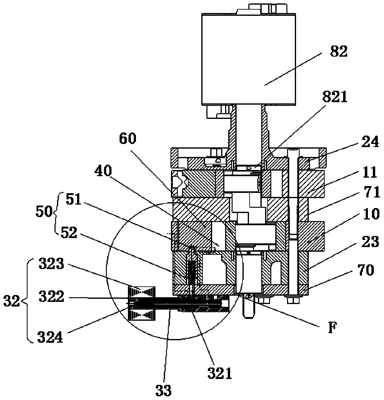 Pump body structure and compressor with it