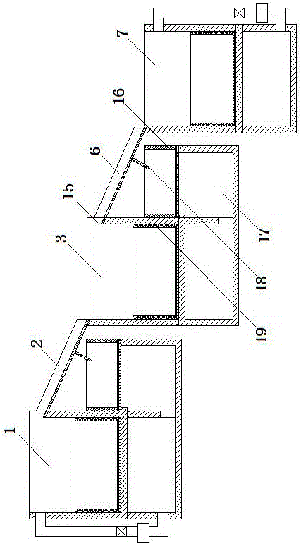 Classifying and sorting production line for ABS and PP plastic fragments or particles