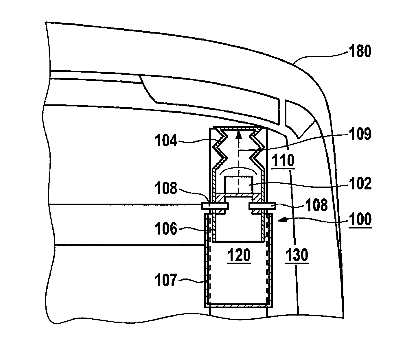 Energy absorber and method for setting a stiffness of an energy absorber