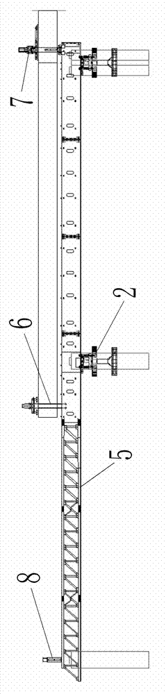 Descending bracket self-mobile model framework bridge fabrication machine