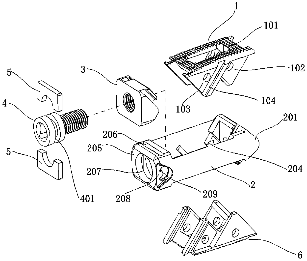 Bone-grafting height-adjustable opening-type fusion cage