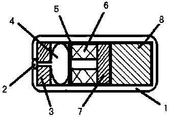 Electronic capsule for digestive tract and drug delivery method