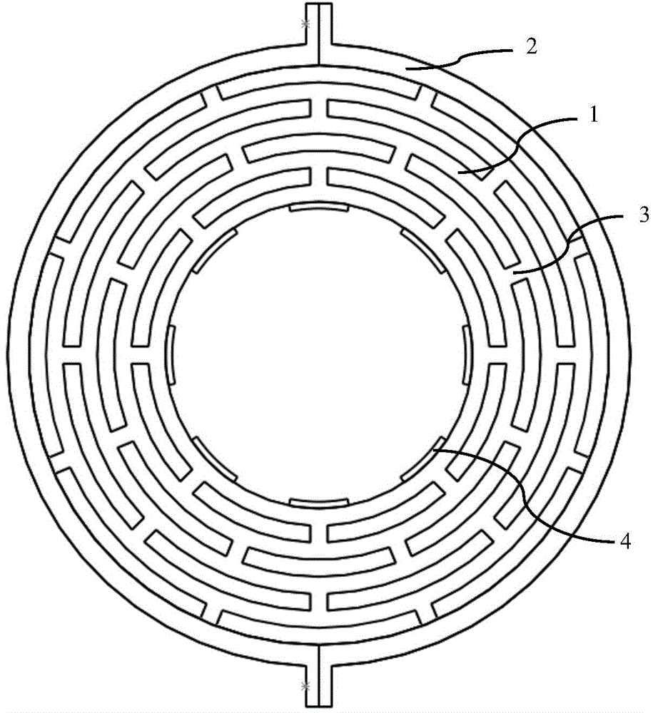 Piezoelectric driving multi-ring gyroscope with fixed outer edge and preparation method of piezoelectric driving multi-ring gyroscope