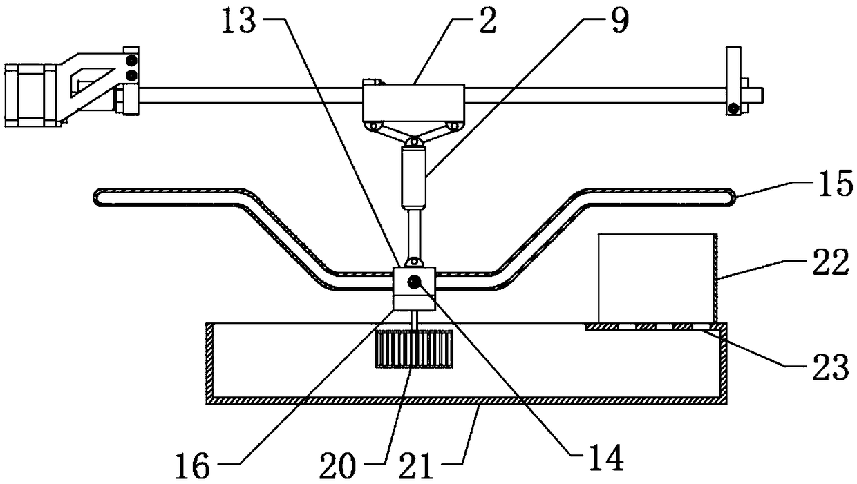 Anti-rust processing device after hardware workpiece ultrasonic cleaning