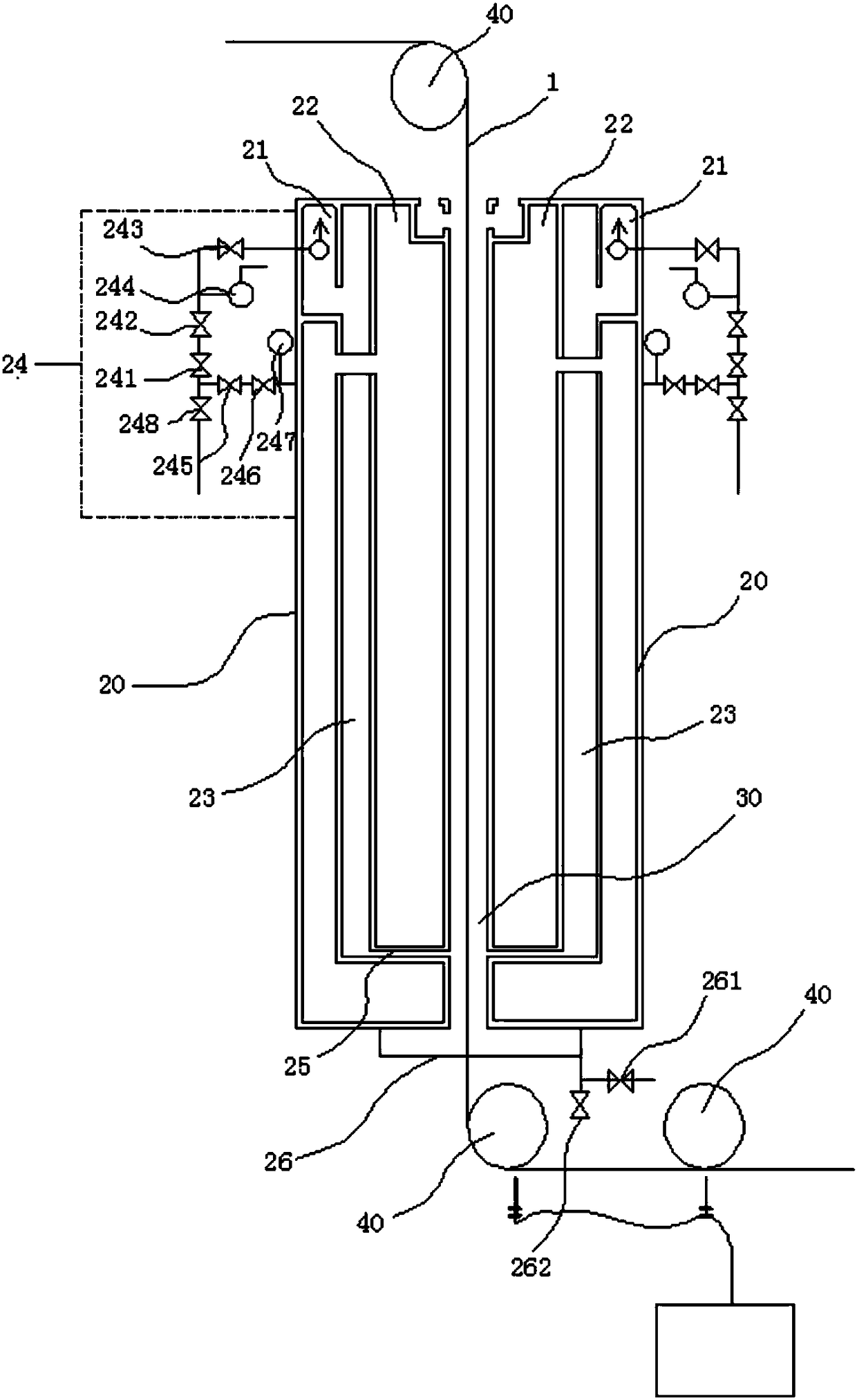 A superheated steam release paper rehumidification equipment with electrostatic field and its manufacturing process