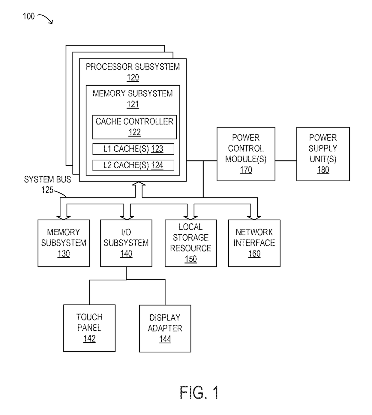 System and method for controlling cache flush size