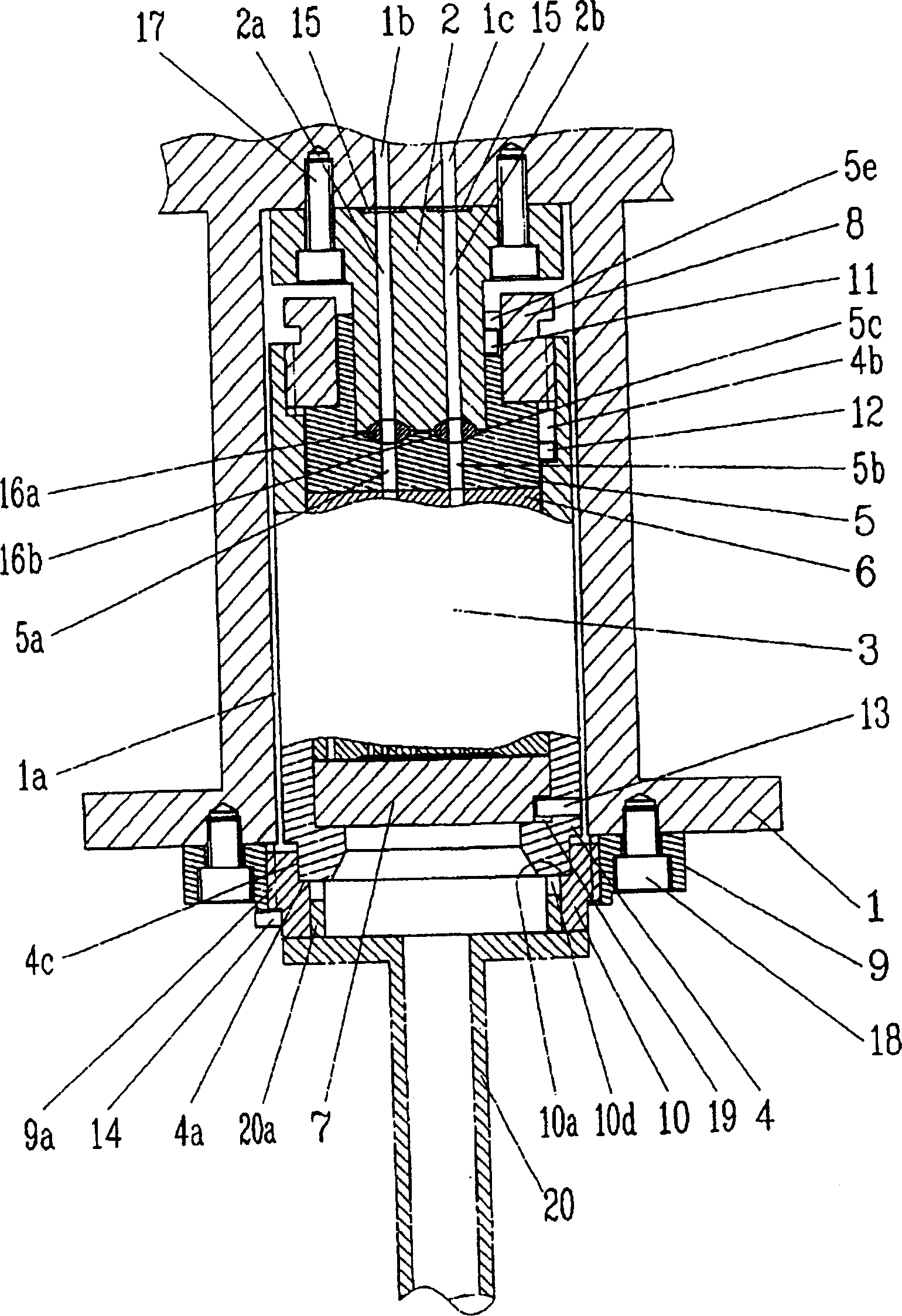 Melt spinning apparatus