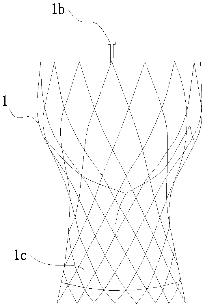 Vascular stent prosthesis for preventing peripheral leakage from creased skirt edge, processing method and skirt edge creasing method