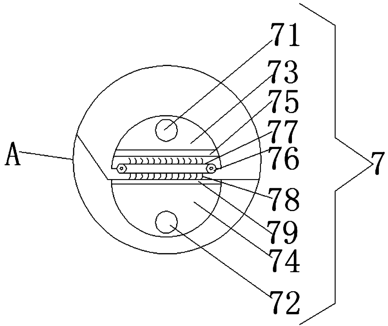 Cleaning drying device used for gauze production