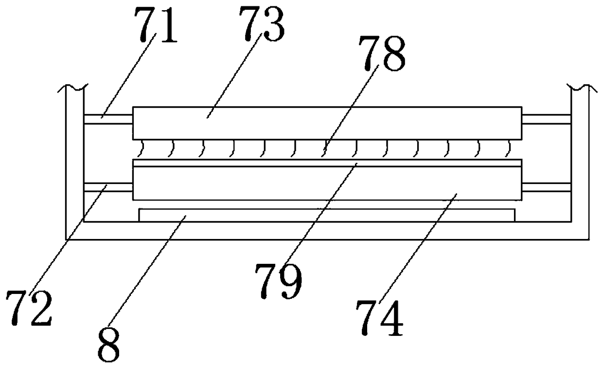 Cleaning drying device used for gauze production