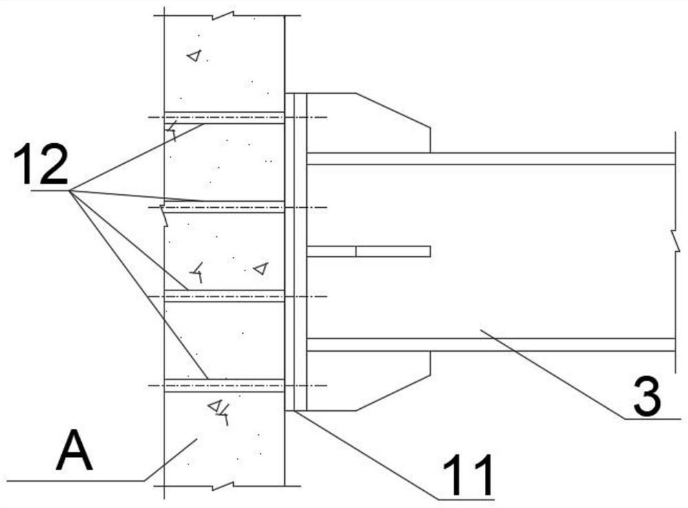 Steel pipe pile cofferdam structure of reservoir area in front of dam and construction method thereof