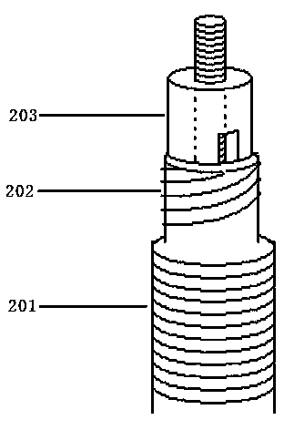 Rotating handle type double-head integrated inflating valve connector