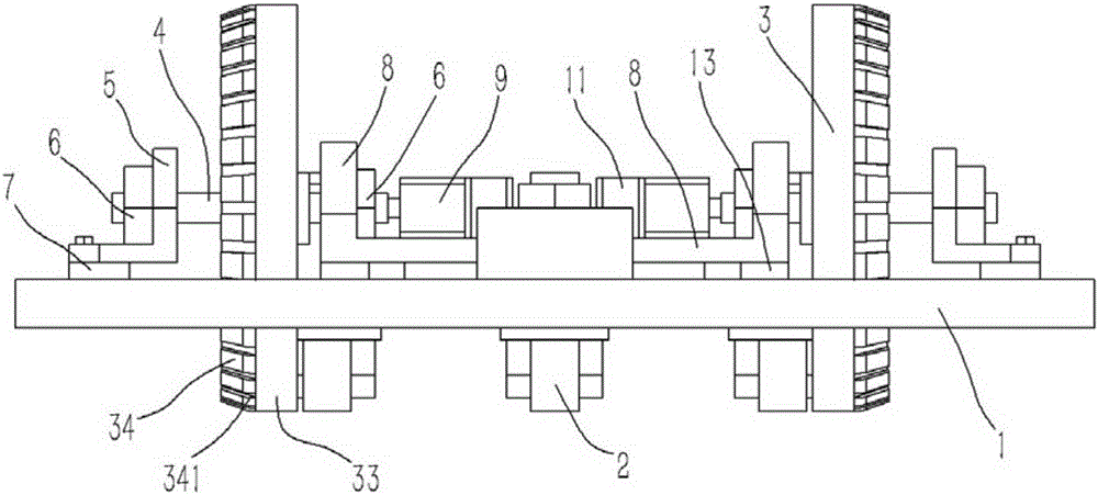 Robot chassis with anti-sliding structure