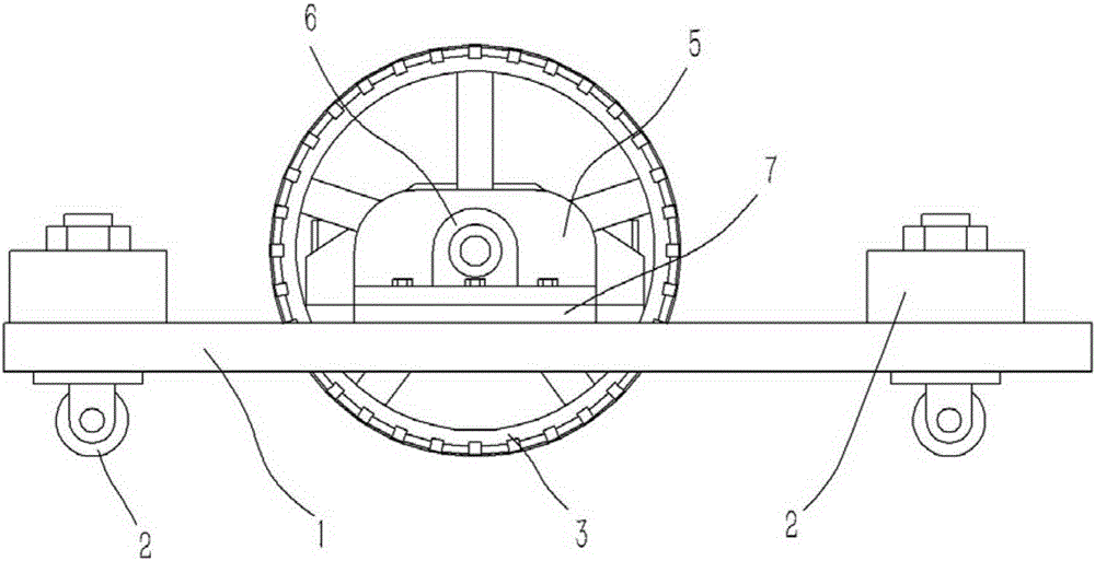 Robot chassis with anti-sliding structure