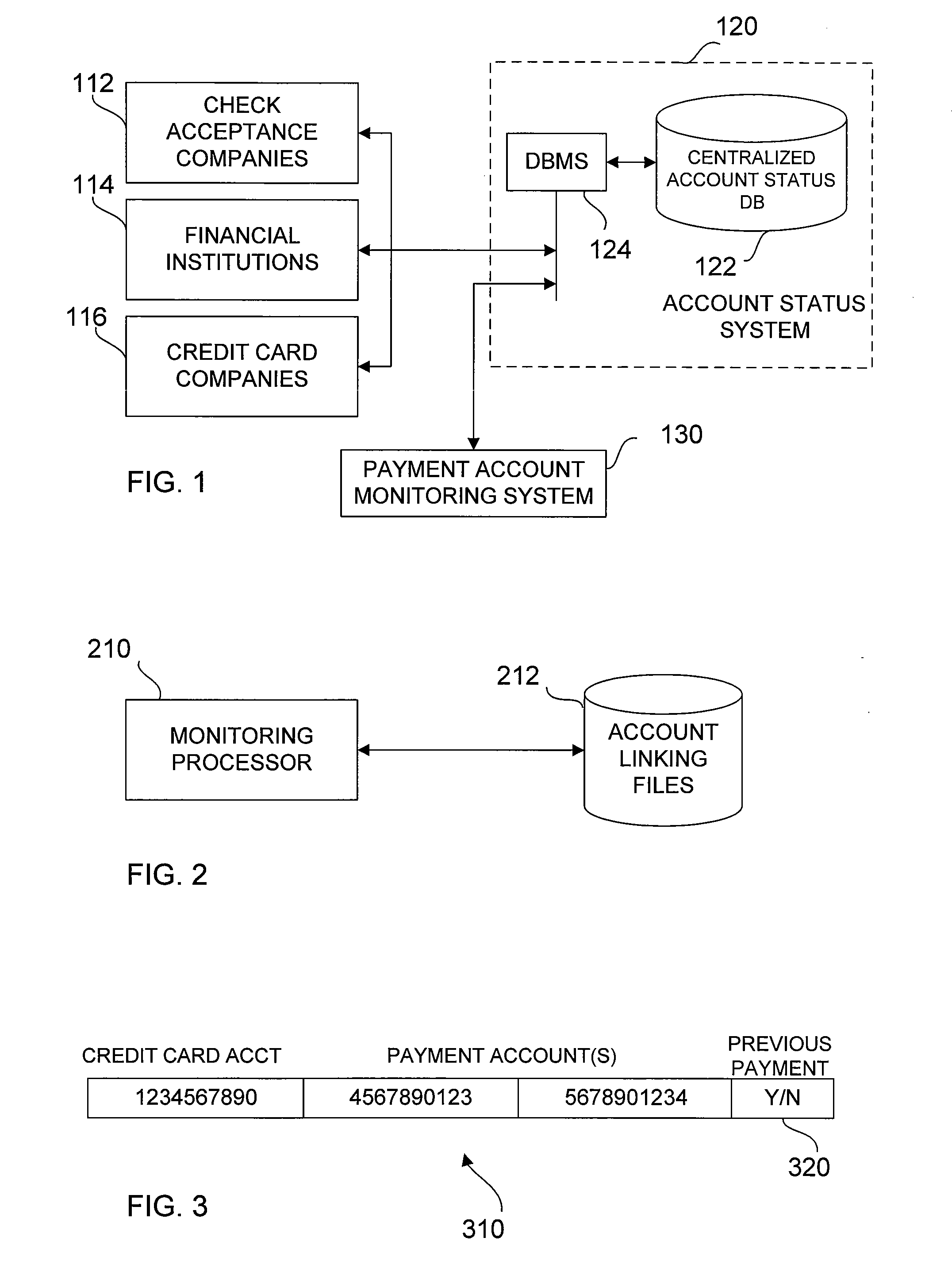 Payment account monitoring system and method