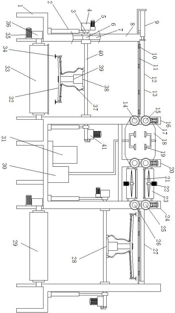 Pipelined automatic surface treatment equipment of liquid crystal display glass board