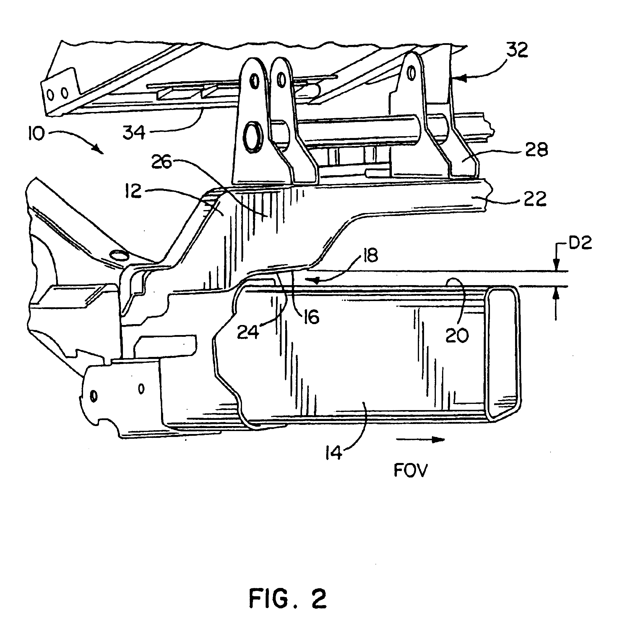 Reducing localized deflection in the body of a body-on-frame vehicle