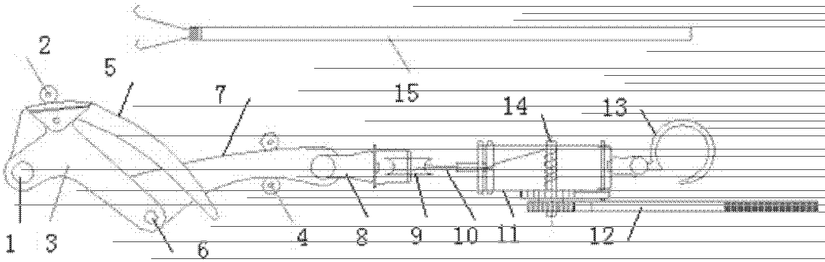 An electric wire tensioning device