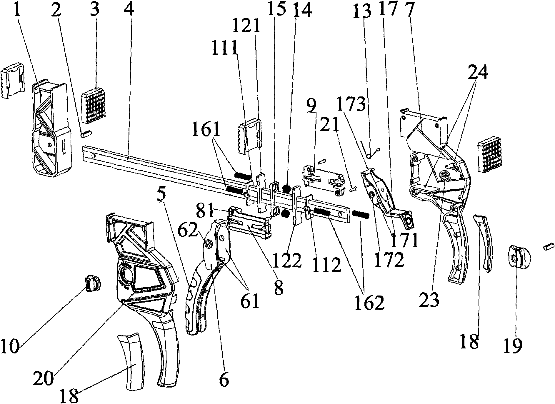 Improved carpenter clamp