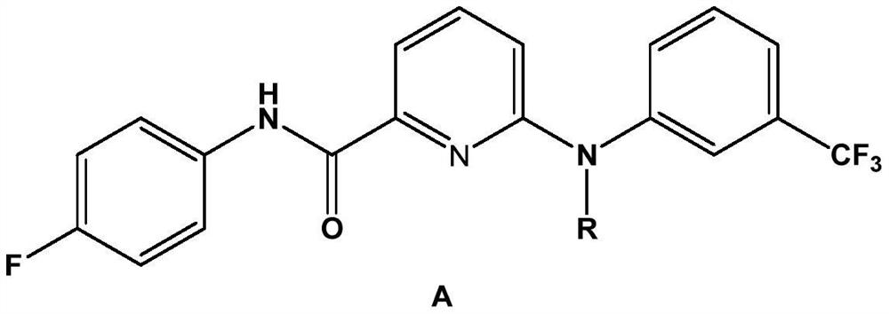 Picolinafen derivative as well as preparation method and application thereof