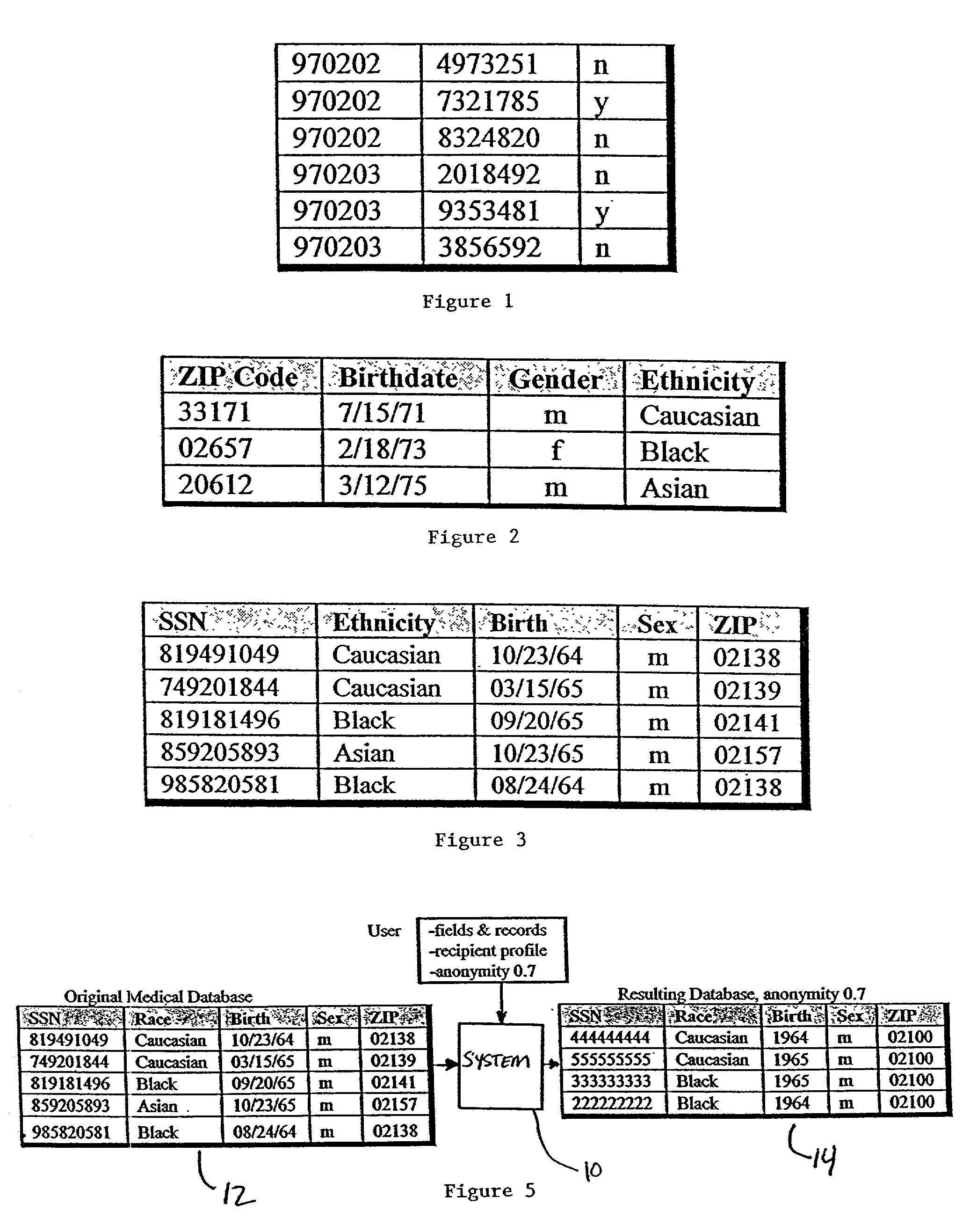 Systems and methods for deidentifying entries in a data source