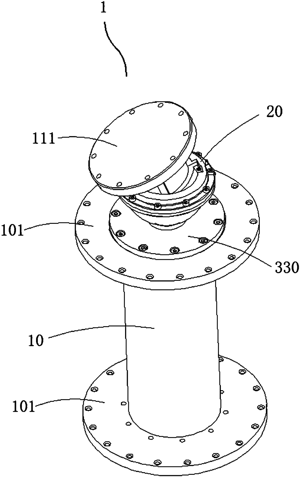 High-bearing universal joint, mechanical arm joint and flexible mechanical arm