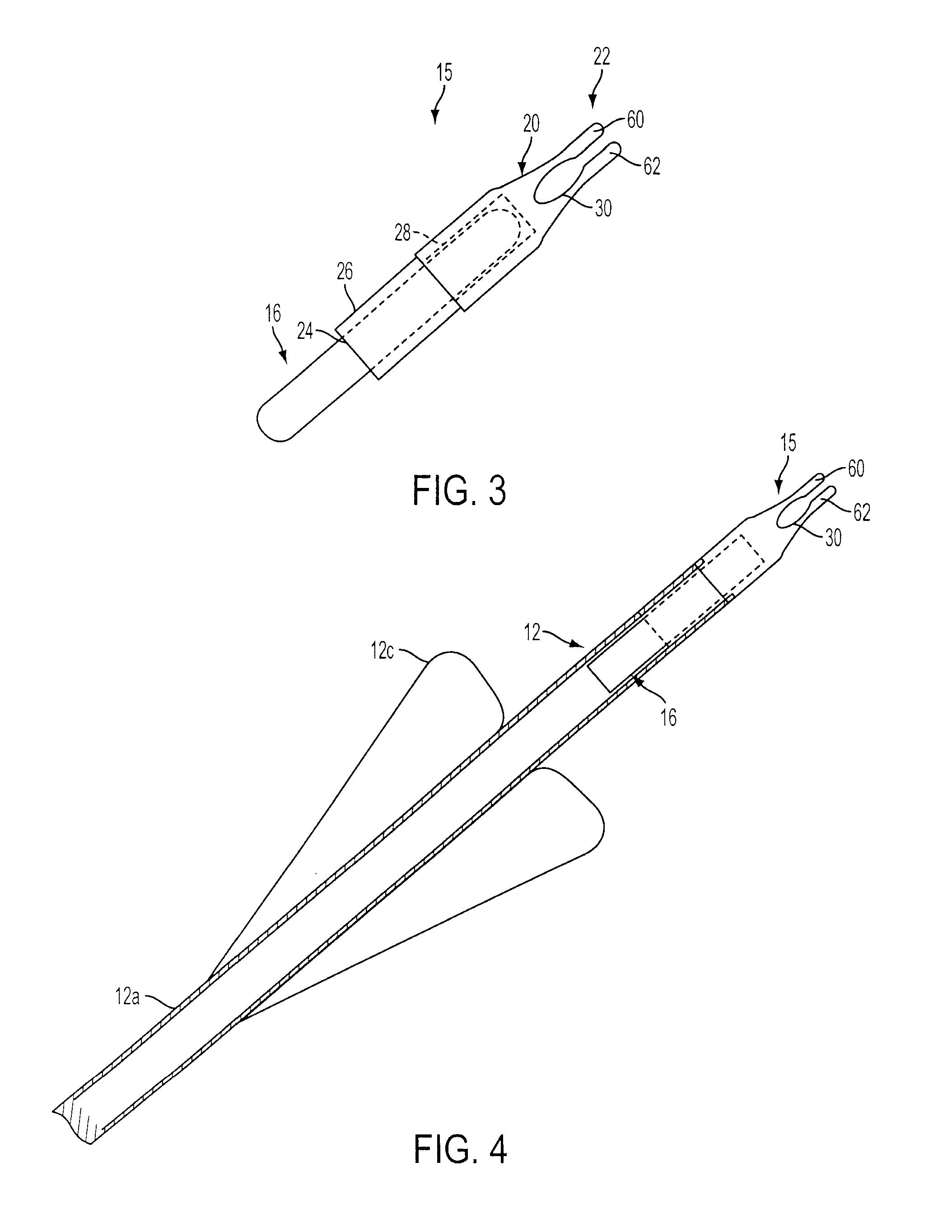 Arrow with chemical light source