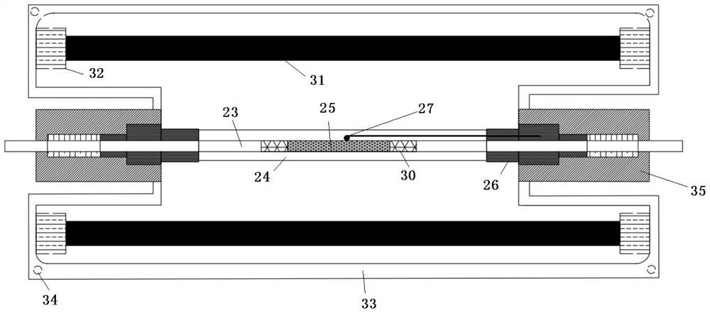 Online enrichment system for gaseous and granular semi-volatile organic compounds and method and application