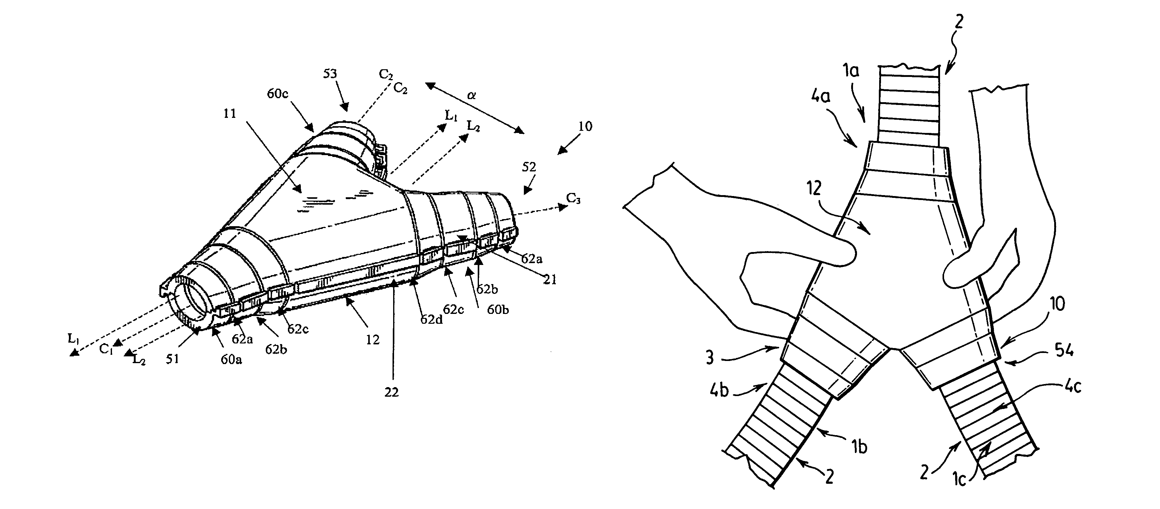 Device and method for coupling a conduit