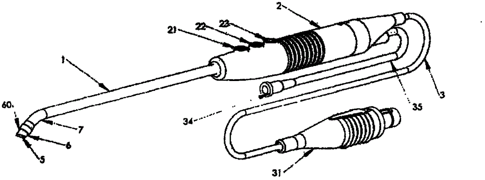 Water injection system of double-pole operation electrode and method