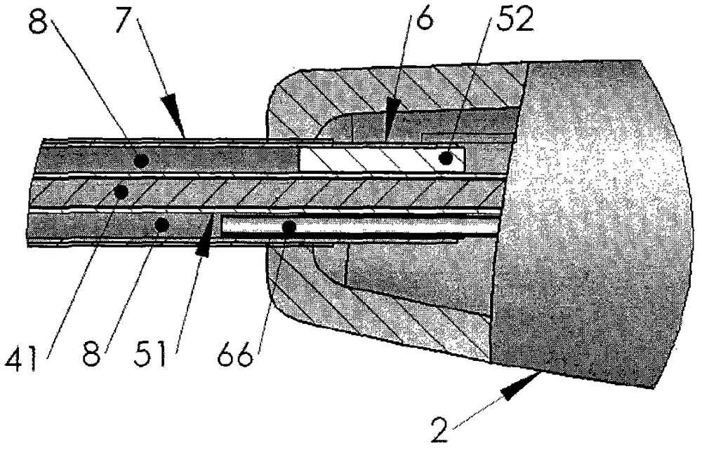 Water injection system of double-pole operation electrode and method