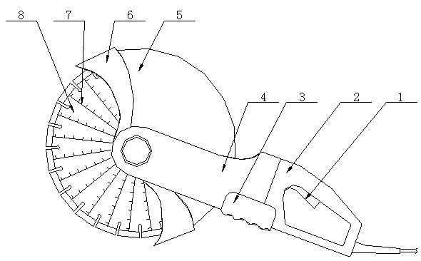 Handheld cutting machine