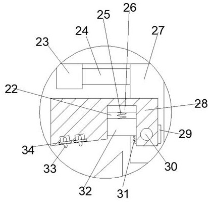 Roof ditch garbage cleaning vehicle with self-adaptive stabilizing function