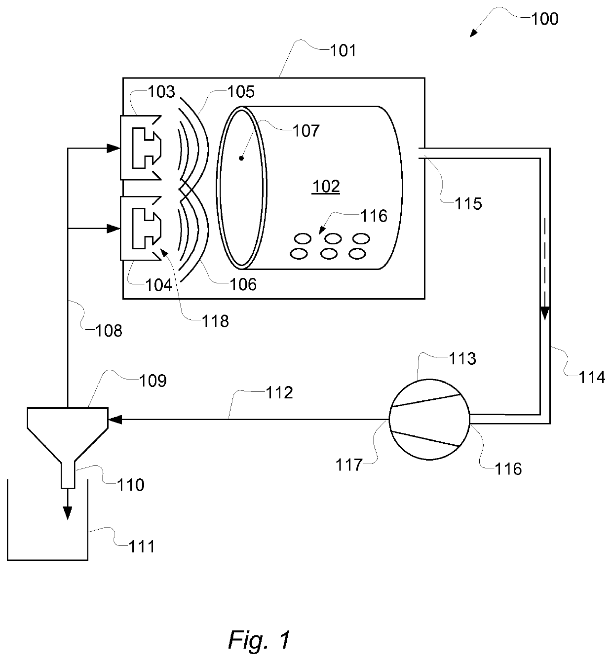 Dryer and method of drying