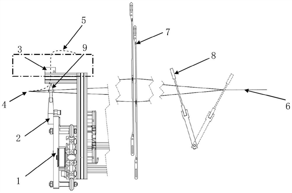 Broken yarn detection device and loom