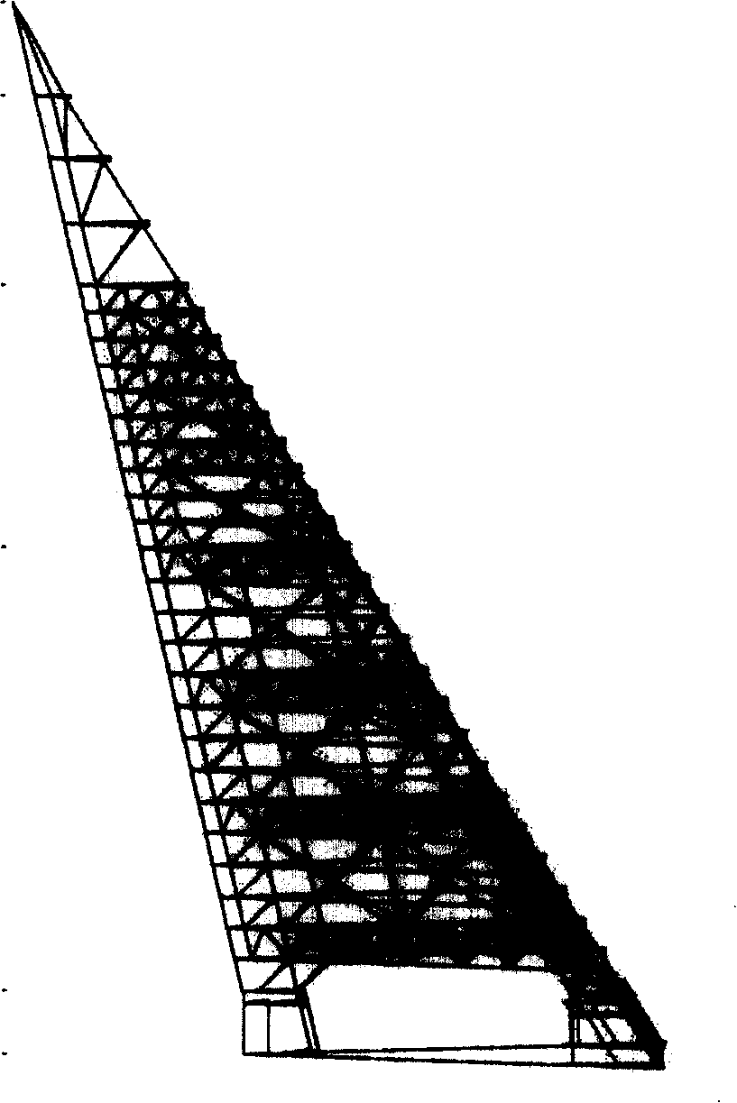 Method for balancing overturning force of major structure by foundation weight balancing