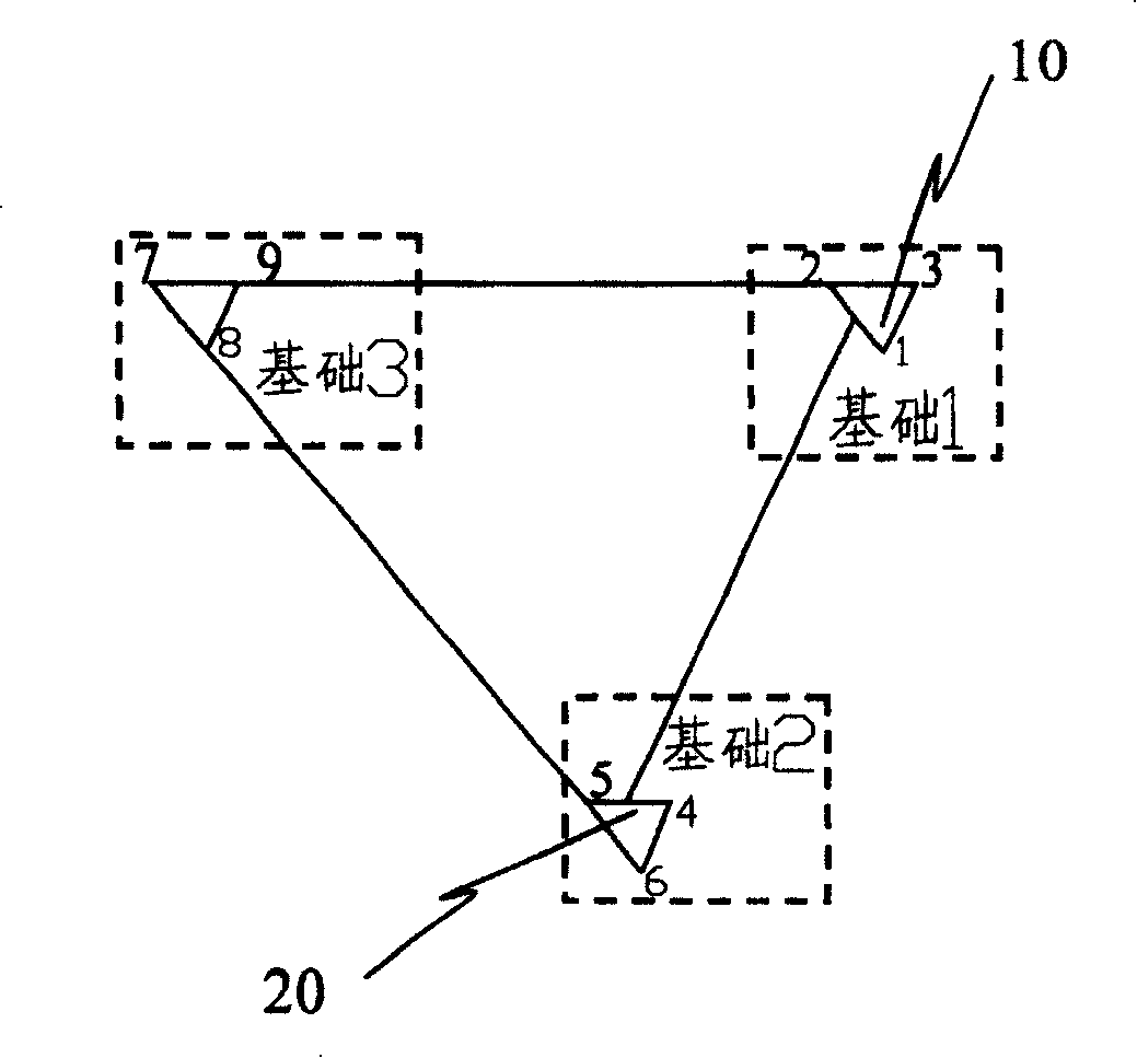 Method for balancing overturning force of major structure by foundation weight balancing