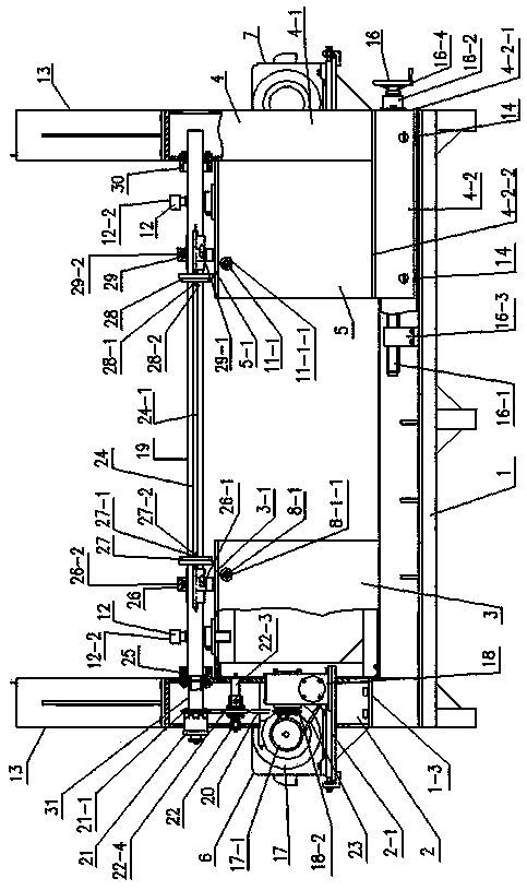 Three-dimensional wound core dry-type transformer high-voltage coil double-position winding machine