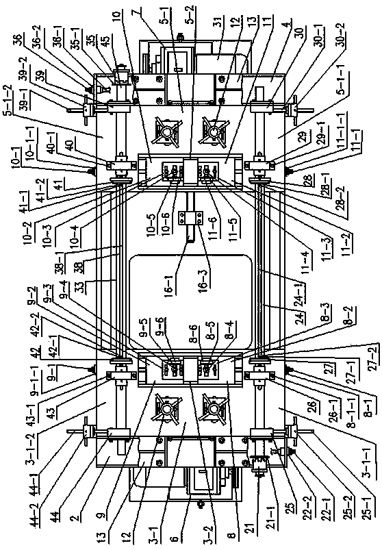 Three-dimensional wound core dry-type transformer high-voltage coil double-position winding machine