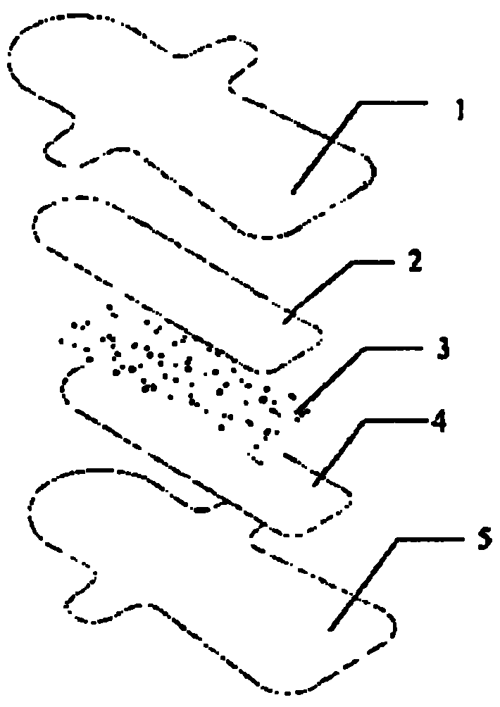 Salty bacteriostatic antiphlogistic sanitary towel