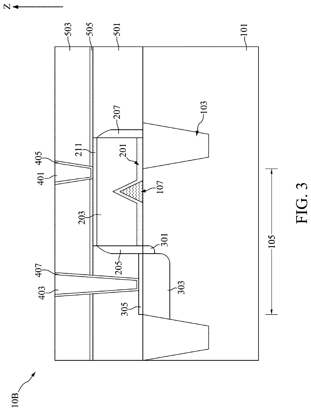 Semiconductor device with programmable anti-fuse feature and method for fabricating the same