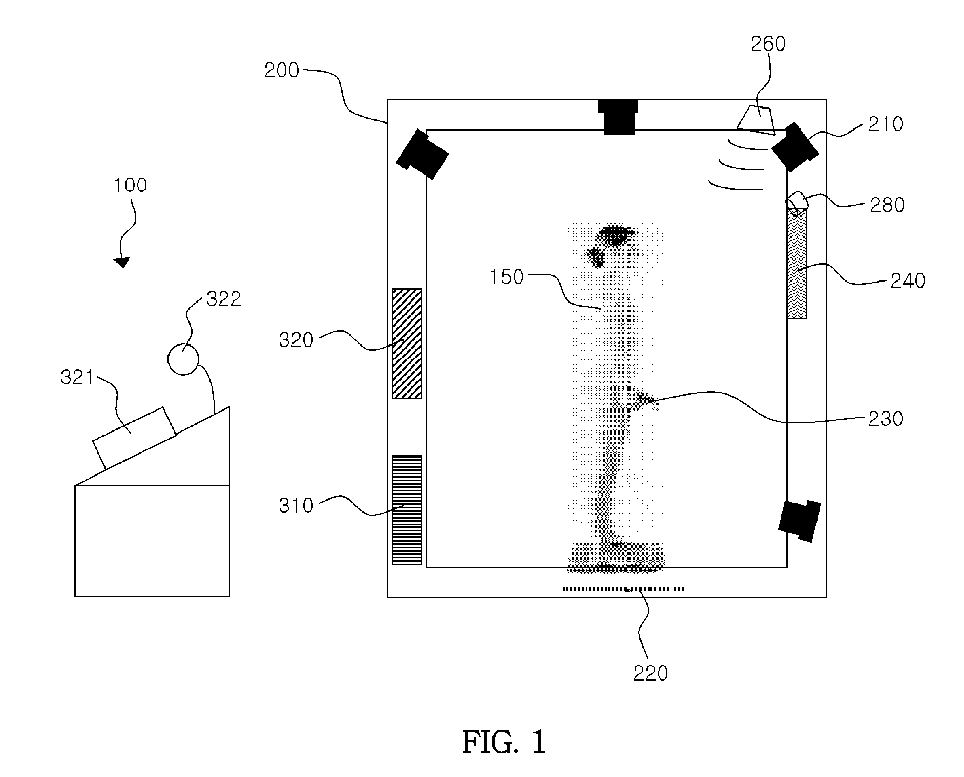 Human body measurement system and information provision method using the same