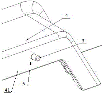 The installation structure of the car trunk shelf