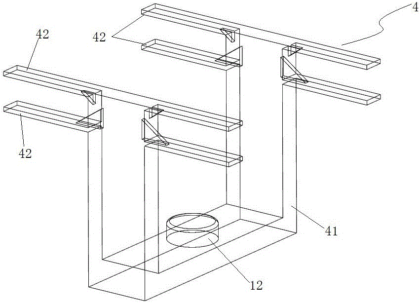 Suspended train rail, suspended bogie and train system comprising suspended train rail and suspended bogie