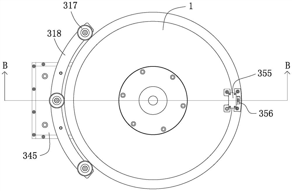 Grinding light machine semi -automatic feeding mechanism