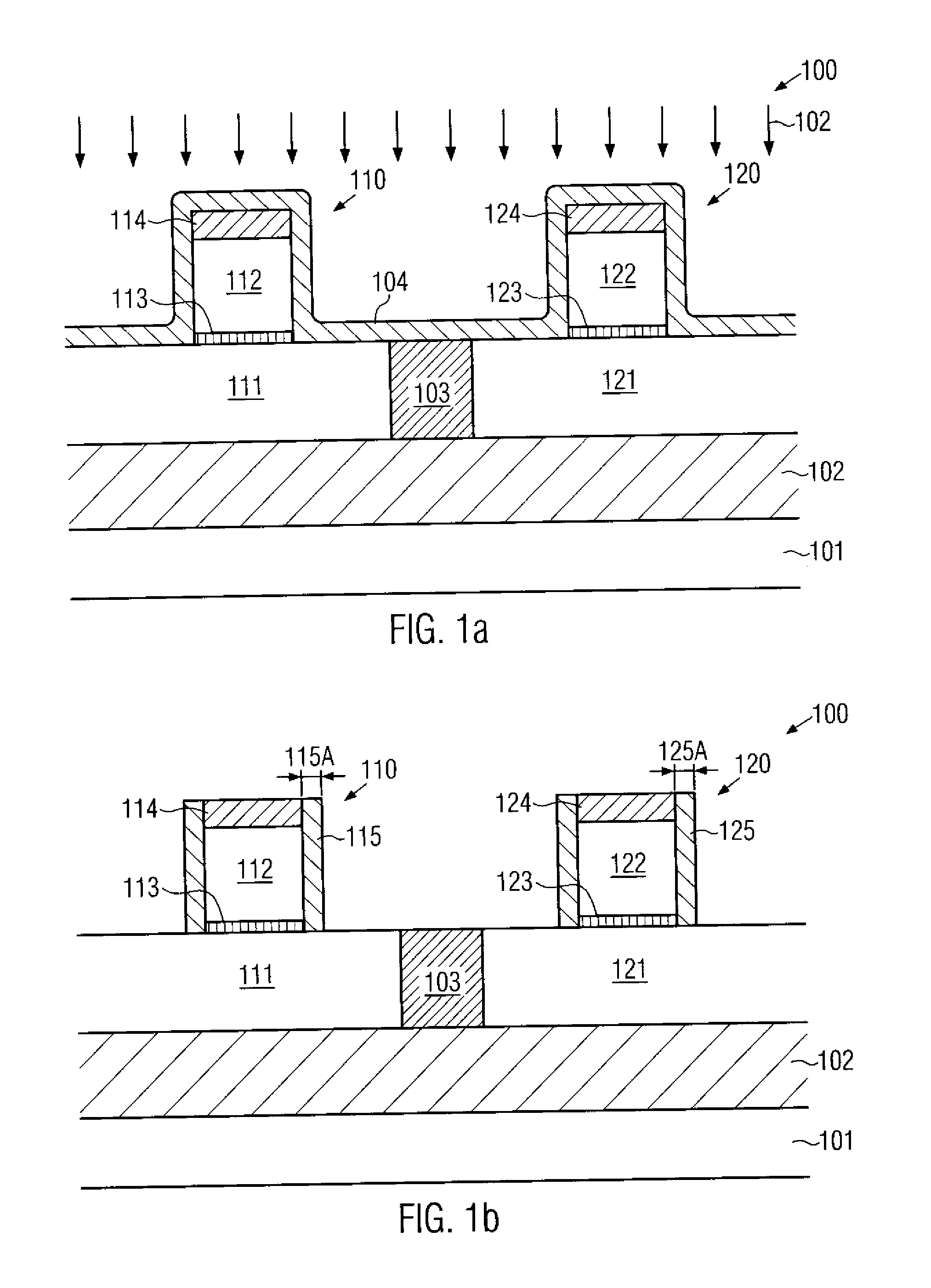 Technique for forming recessed strained drain/source regions in NMOS and PMOS transistors