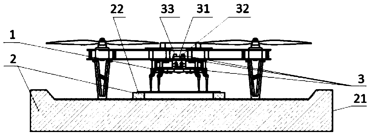 Unmanned aerial vehicle automatic supplementing wireless charging device